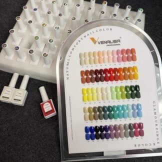 Venalisa Kit: 60 shades + Top coat & Base coat, 15 ml bottles