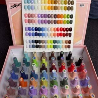 Delofil Kit: 60 shades + Top coat & Base coat, 15 ml bottles