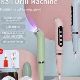 D1 2 in 1 Nail Drill Machine (uv lamp + drill) (wireless) 15000 RPM