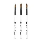 White Handle Acrylic Brushes – SNX Nails