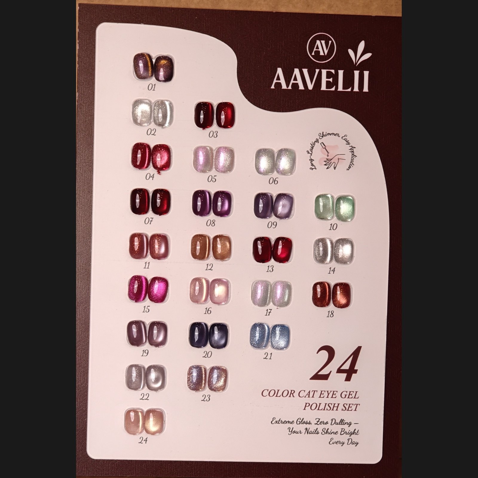 Aavelii Cateye Gel Polish 12ml (24 Colour Set) – SNX Nails