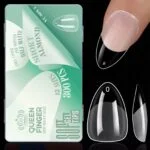 Queen Finger Soft Gel Tips Short Almond Pre-Buffed Half Matte 300 Pcs – SNX Nails