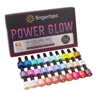 Finger Tips Power Glow Kit: 65 pc (60 + 5) 7.5 ml bottles