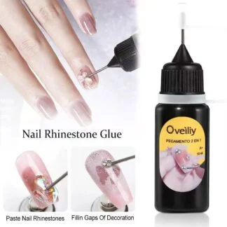 Oveliy 2-in-1 Nail Rhinestone Glue 10ml