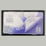 Queen Finger soft gel tips Medium Coffin Half Matte, 300 pcs box