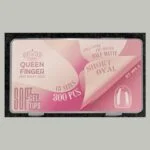 Queen Finger soft gel tips Short Oval Half Matte, 300 pcs box