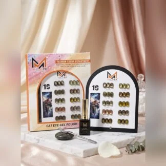 McMee Cat Eye Gel Kit 10 pc Olive and Gold Shades