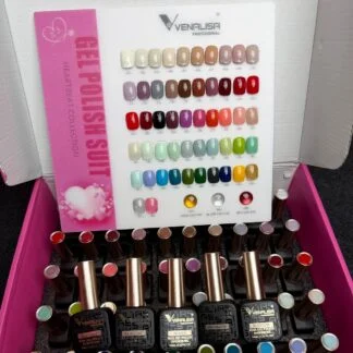 Venalisa Gel Polish Kit: 55 Shades + 5 Functional Gels (Heartbeat Collection) 10 ml Bottles